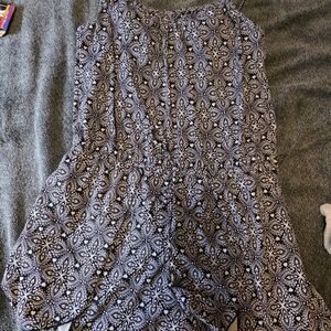 Elegant Black and White Paisley One Piece Swimsuit